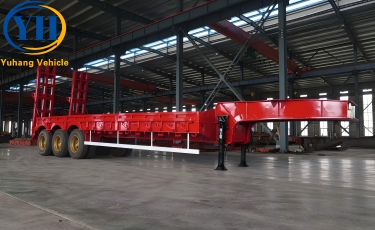 80 Ton Lowbed Trailer will be sent to UAE-YUHANG VEHICLE 80 Ton Lowbed Trailer will be sent to UAE-YUHANG VEHICLE