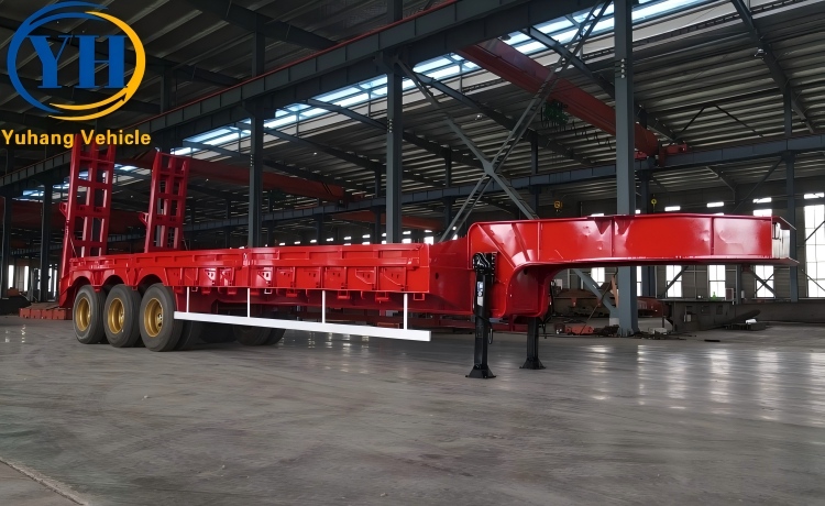 80 Ton Lowbed Trailer will be sent to UAE-YUHANG VEHICLE 80 Ton Lowbed Trailer will be sent to UAE-YUHANG VEHICLE