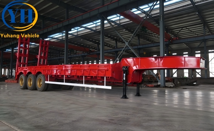 80 Ton Lowbed Trailer will be sent to UAE-YUHANG VEHICLE 80 Ton Lowbed Trailer will be sent to UAE-YUHANG VEHICLE