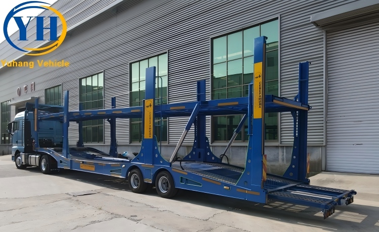 2 Axle 6 Car Transport Trailer will be shipped to Central Asian Country-YUHANG VEHICLE 2 Axle 6 Car Transport Trailer will be shipped to Central Asian Country-YUHANG VEHICLE