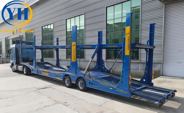 2 Axle 6 Car Transport Trailer will be shipped to Central Asian Country-YUHANG VEHICLE 2 Axle 6 Car Transport Trailer will be shipped to Central Asian Country-YUHANG VEHICLE