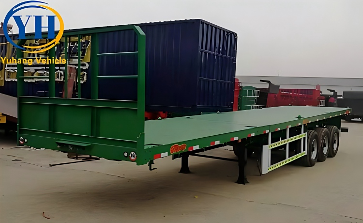 3 Axle Flatbed Truck Trailer will be shipped to South Sudan-YUHANG VEHICLE 3 Axle Flatbed Truck Trailer will be shipped to South Sudan-YUHANG VEHICLE