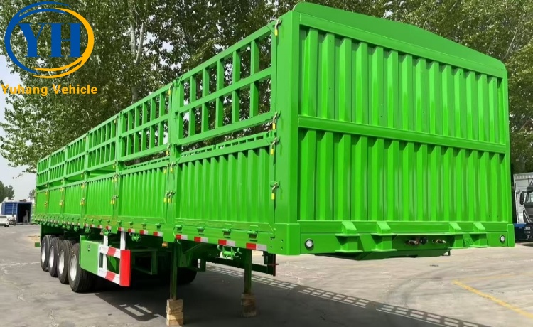 4 Axle Fence Cargo Trailer is ready to be shipped to Zambia-YUHANG VEHICLE 4 Axle Fence Cargo Trailer is ready to be shipped to Zambia-YUHANG VEHICLE