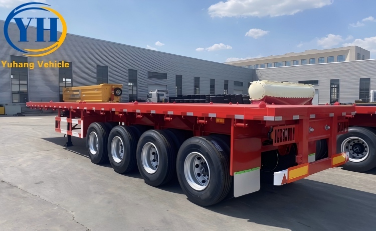 4 Axle Semi Flatbed Trailer-YUHANG VEHICLE 4 Axle Semi Flatbed Trailer-YUHANG VEHICLE