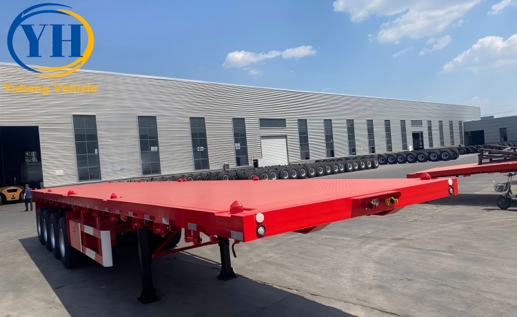 4 Axle Semi Flatbed Trailer-YUHANG VEHICLE 4 Axle Semi Flatbed Trailer-YUHANG VEHICLE