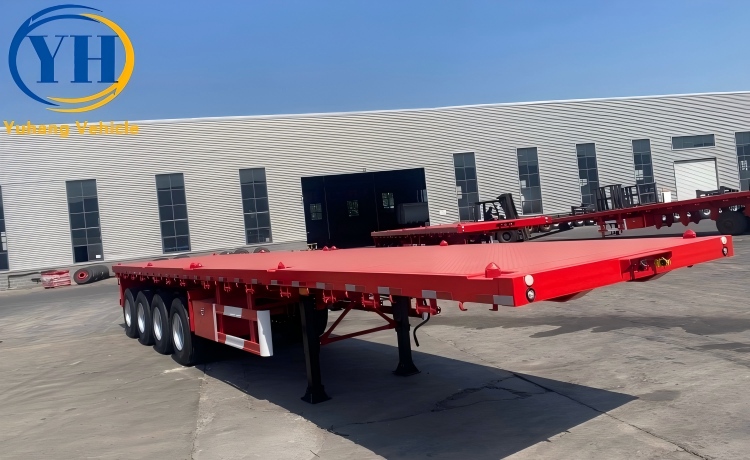 4 Axle Semi Flatbed Trailer-YUHANG VEHICLE 4 Axle Semi Flatbed Trailer-YUHANG VEHICLE