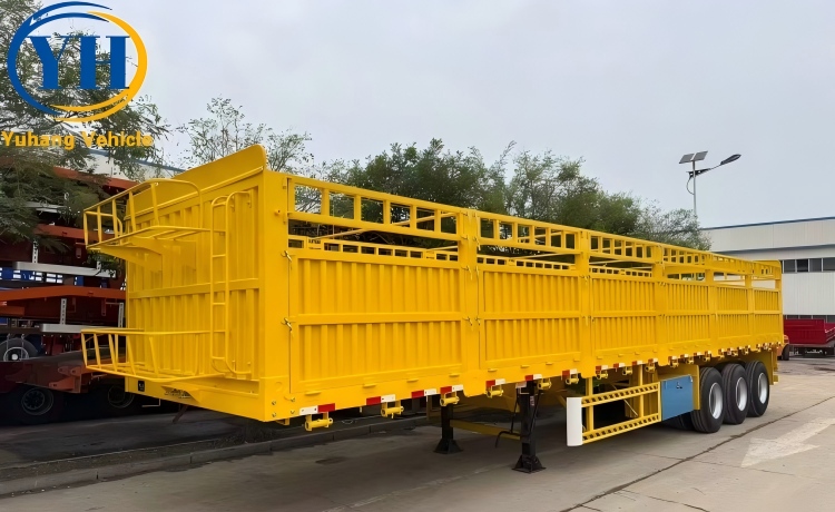 Livestock Fence Semi Trailer-YUHANG VEHICLE Livestock Fence Semi Trailer-YUHANG VEHICLE