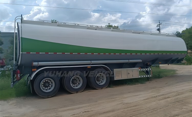 3 Axle 42000 Liters Stainless Steel Tanker Trailer will be exported to Malawi-YUHANG VEHICLE