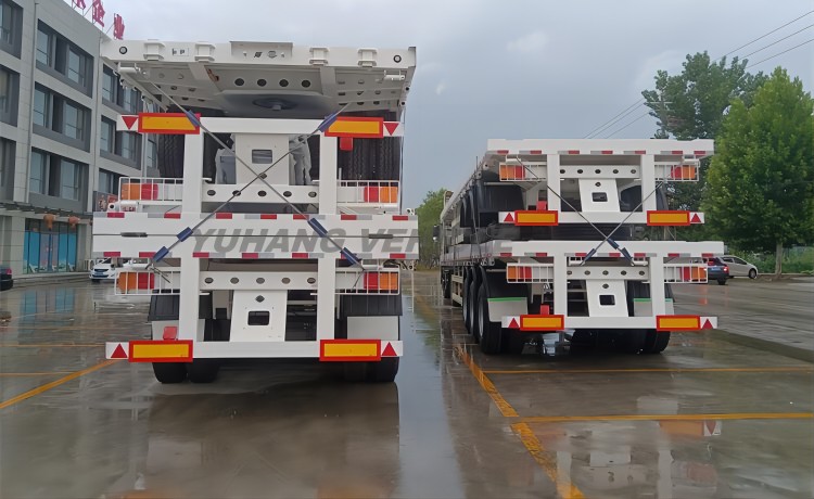 40Ft Container Flatbed Trailer is already ship to Kenya-YUHANG VEHICLE