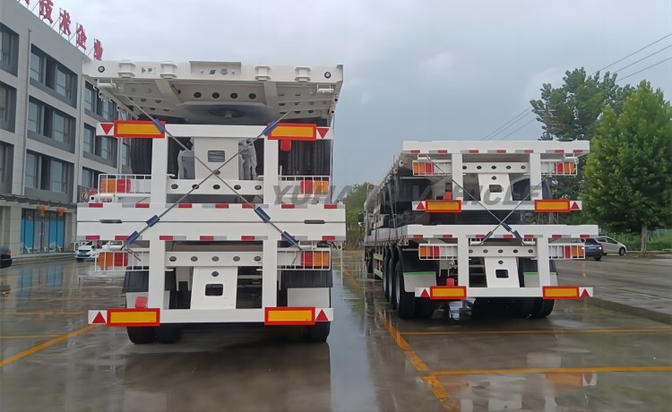 40Ft Container Flatbed Trailer is already ship to Kenya-YUHANG VEHICLE