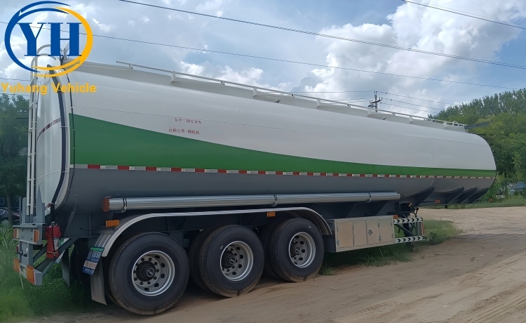 3 Axle 42000 Liters Stainless Steel Tanker Trailer will be export to Malawi-YUHANG VEHICLE 3 Axle 42000 Liters Stainless Steel Tanker Trailer will be export to Malawi-YUHANG VEHICLE