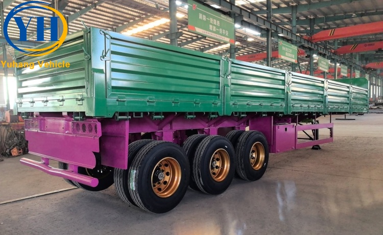 3 Axle 80 Ton Sidewall Semi Trailer is ready to be sent to Côte d’Ivoire-YUHANG VEHICLE 3 Axle 80 Ton Sidewall Semi Trailer is ready to be sent to Côte d’Ivoire-YUHANG VEHICLE