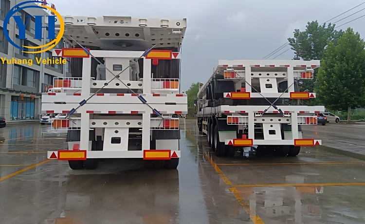 40Ft Container Flatbed Trailer is already ship to Kenya-YUHANG VEHICLE 40Ft Container Flatbed Trailer is already ship to Kenya-YUHANG VEHICLE
