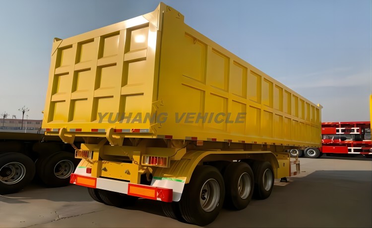 3 Axle Semi Tipper Trailer is ready send to Nigeria-YUHANG VEHICLE