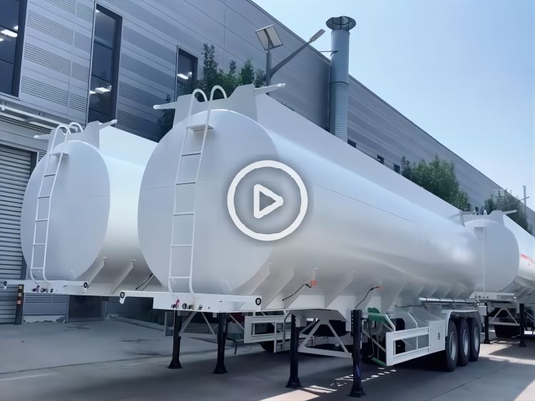 Tri Axle 40000L Aluminum Alloy Diesel Tanker Trailer will export to Zimbabwe-YUHANG VEHICLE