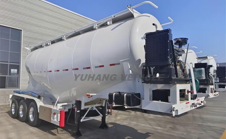 42 Cubic Cement Tanker Trailer will export to Tanzania-YUHANG VEHICLE