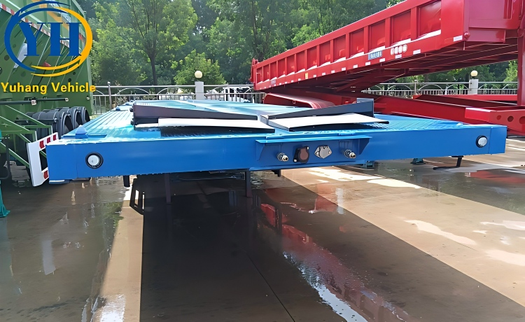 3 Axle Flat Deck Trailer with Air Suspension will be shipped to Walvis Bay, Namibia-YUHANG VEHICLE 3 Axle Flat Deck Trailer with Air Suspension will be shipped to Walvis Bay, Namibia-YUHANG VEHICLE