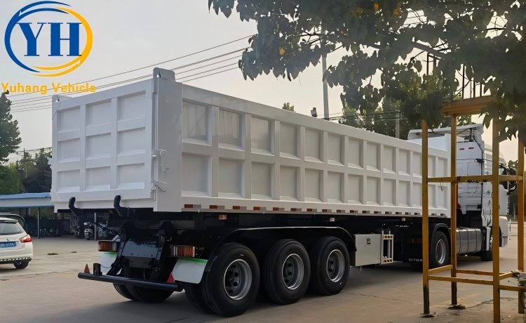 3 Axle Semi Tipper Trailer is ready to be sent to Nigeria-YUHANG VEHICLE 3 Axle Semi Tipper Trailer is ready to be sent to Nigeria-YUHANG VEHICLE