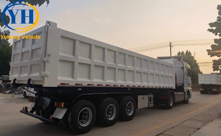 3 Axle Semi Tipper Trailer is ready to be sent to Nigeria-YUHANG VEHICLE 3 Axle Semi Tipper Trailer is ready to be sent to Nigeria-YUHANG VEHICLE