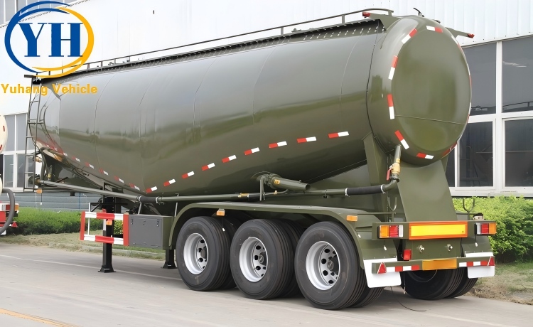 42 Cubic Cement Tanker Trailer will be exported to Tanzania-YUHANG VEHICLE 42 Cubic Cement Tanker Trailer will be exported to Tanzania-YUHANG VEHICLE
