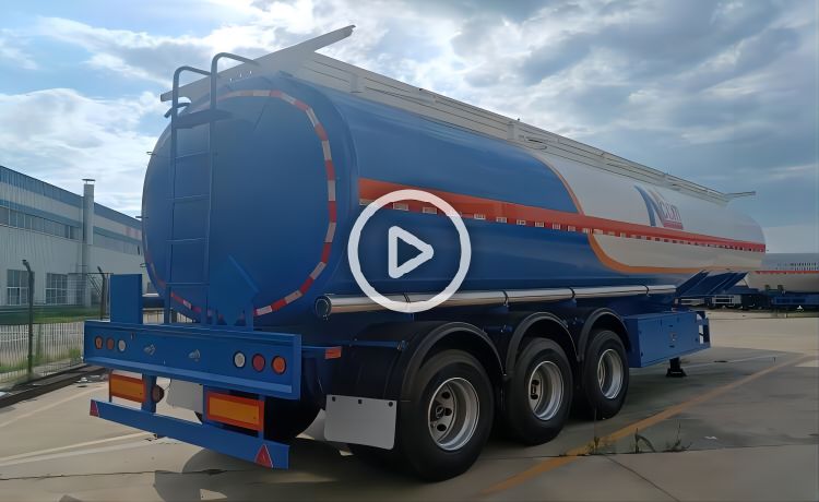 45000 Litres 3 Axle Petrol Tanker Trailer will send to Zambia-YUHANG VEHICLE