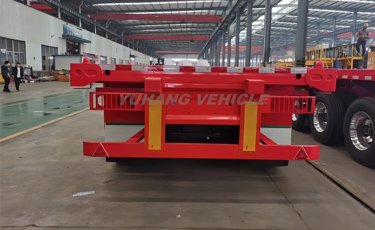 40 Foot Flatbed Container Trailer will send to Saudi Arabia-YUHANG VEHICLE