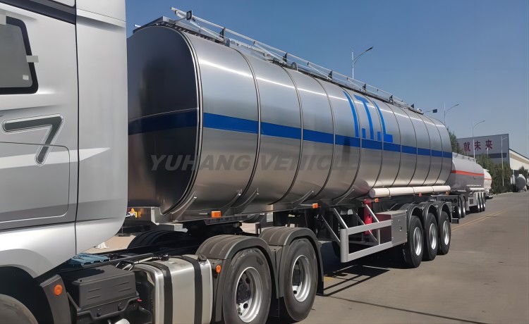 45,000 Litres Aluminum Alloy Oil Tanker Trailer will export to Sierra Leone-YUHANG VEHICLE