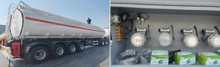 50000 Liters 4 Axle Oil Tanker Trailer will be sent to Luanda, Angola-YUHANG VEHICLE