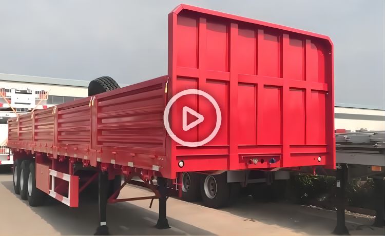 Triaxle Trailer with Boards will export to Harare, Zimbabwe-YUHANG VEHICLE