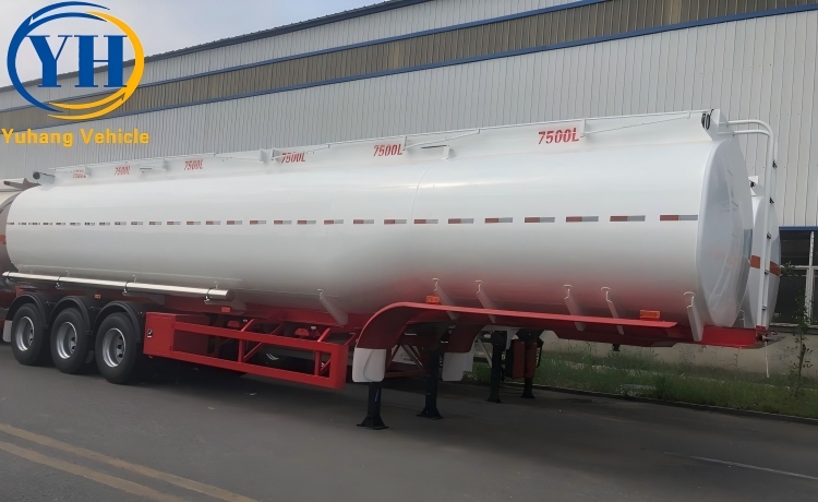 45000 Litres 3 Axle Petrol Tanker Trailer will send to Zambia-YUHANG VEHICLE 45000 Litres 3 Axle Petrol Tanker Trailer will send to Zambia-YUHANG VEHICLE