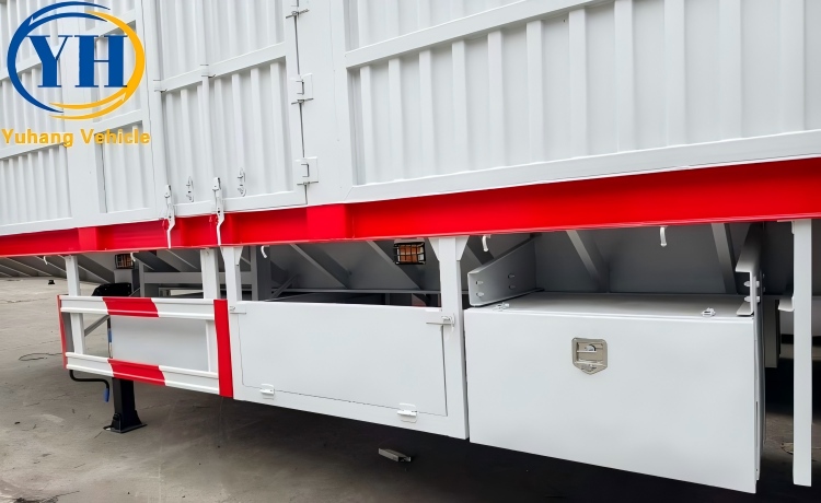 50 Ton Bulk Cargo Sidewall Trailer is ready to be sent to Côte d’Ivoire-YUHANG VEHICLE 50 Ton Bulk Cargo Sidewall Trailer is ready to be sent to Côte d’Ivoire-YUHANG VEHICLE