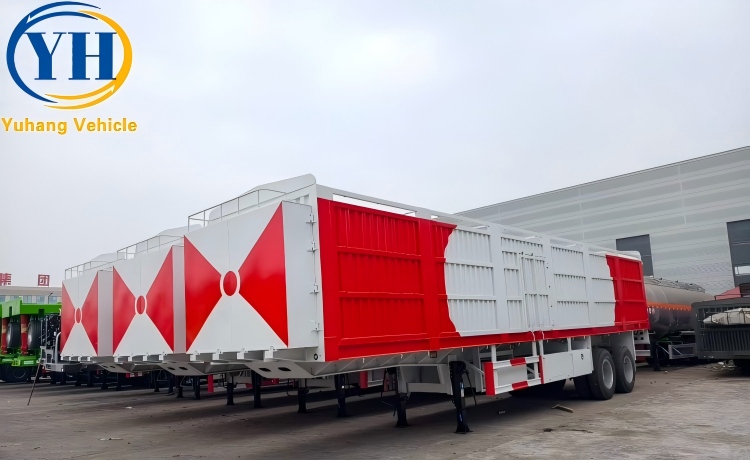 50 Ton Bulk Cargo Sidewall Trailer is ready to be sent to Côte d’Ivoire-YUHANG VEHICLE 50 Ton Bulk Cargo Sidewall Trailer is ready to be sent to Côte d’Ivoire-YUHANG VEHICLE