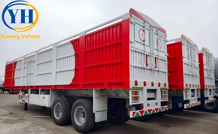 50 Ton Bulk Cargo Sidewall Trailer is ready to be sent to Côte d’Ivoire-YUHANG VEHICLE 50 Ton Bulk Cargo Sidewall Trailer is ready to be sent to Côte d’Ivoire-YUHANG VEHICLE