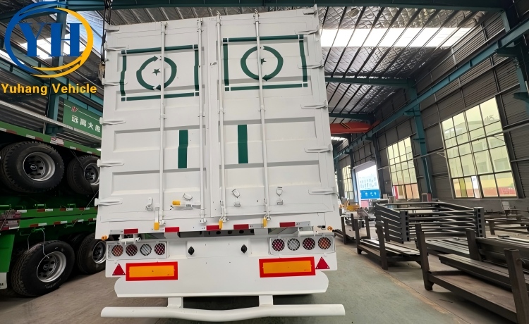 Four Axle 60T Fence Truck Trailer is ready to be sent to Senegal-YUHANG VEHICLE Four Axle 60T Fence Truck Trailer is ready to be sent to Senegal-YUHANG VEHICLE