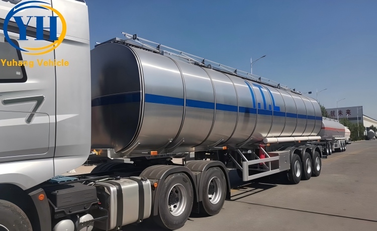 45,000 Litres Aluminum Alloy Oil Tanker Trailer will be export to Sierra Leone-YUHANG VEHICLE 45,000 Litres Aluminum Alloy Oil Tanker Trailer will be export to Sierra Leone-YUHANG VEHICLE