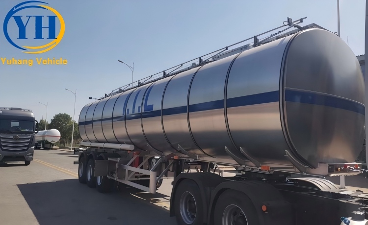 45,000 Litres Aluminum Alloy Oil Tanker Trailer will be export to Sierra Leone-YUHANG VEHICLE 45,000 Litres Aluminum Alloy Oil Tanker Trailer will be export to Sierra Leone-YUHANG VEHICLE