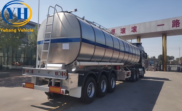 45,000 Litres Aluminum Alloy Oil Tanker Trailer will be export to Sierra Leone-YUHANG VEHICLE 45,000 Litres Aluminum Alloy Oil Tanker Trailer will be export to Sierra Leone-YUHANG VEHICLE