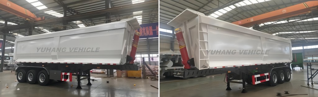 Tipper semi trailer price — exhaustive structure and technical characteristics-YUHANG VEHICLE