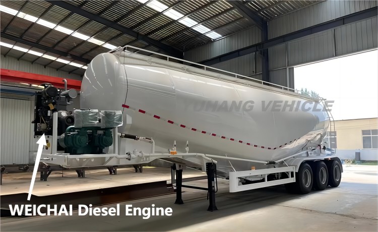 Ethiopian customer visit YUHANG VEHICLE and purchase 50cbm bulk cement tanker trailer-YUHANG VEHICLE