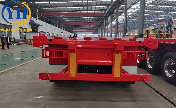 40 Foot Flatbed Container Trailer will be sent to Saudi Arabia-YUHANG VEHICLE 40 Foot Flatbed Container Trailer will be sent to Saudi Arabia-YUHANG VEHICLE