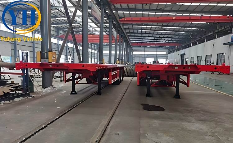40 Foot Flatbed Container Trailer will be sent to Saudi Arabia-YUHANG VEHICLE 40 Foot Flatbed Container Trailer will be sent to Saudi Arabia-YUHANG VEHICLE