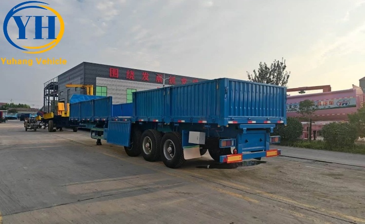 Triaxle Trailer with Boards will be exported to Harare, Zimbabwe-YUHANG VEHICLE Triaxle Trailer with Boards will be exported to Harare, Zimbabwe-YUHANG VEHICLE