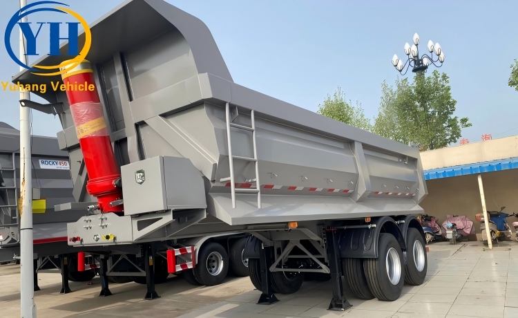 2 Axle 35CBM Semi Dump Trailer will be sent to Dar es Salaam, Tanzania-YUHANG VEHICLE 2 Axle 35CBM Semi Dump Trailer will be sent to Dar es Salaam, Tanzania-YUHANG VEHICLE