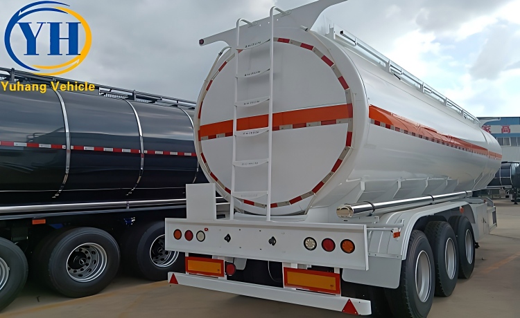 Tri Axle 40000L Aluminum Alloy Diesel Tanker Trailer will be export to Zimbabwe-YUHANG VEHICLE Tri Axle 40000L Aluminum Alloy Diesel Tanker Trailer will be export to Zimbabwe-YUHANG VEHICLE