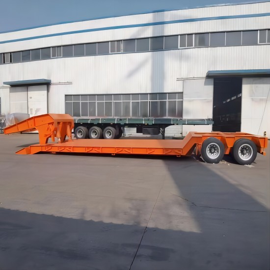 2 Line 4 Axle Folding Gooseneck Trailer