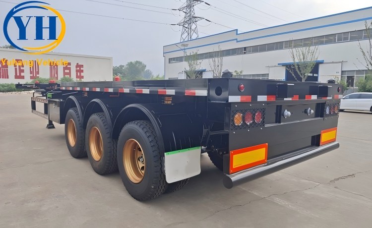 3 Axle 40 Foot Skeletal Semi Trailer is ready to be sent to Trinidad and Tobago-YUHANG VEHICLE 3 Axle 40 Foot Skeletal Semi Trailer is ready to be sent to Trinidad and Tobago-YUHANG VEHICLE