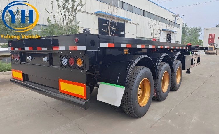 3 Axle 40 Foot Skeletal Semi Trailer is ready to be sent to Trinidad and Tobago-YUHANG VEHICLE 3 Axle 40 Foot Skeletal Semi Trailer is ready to be sent to Trinidad and Tobago-YUHANG VEHICLE