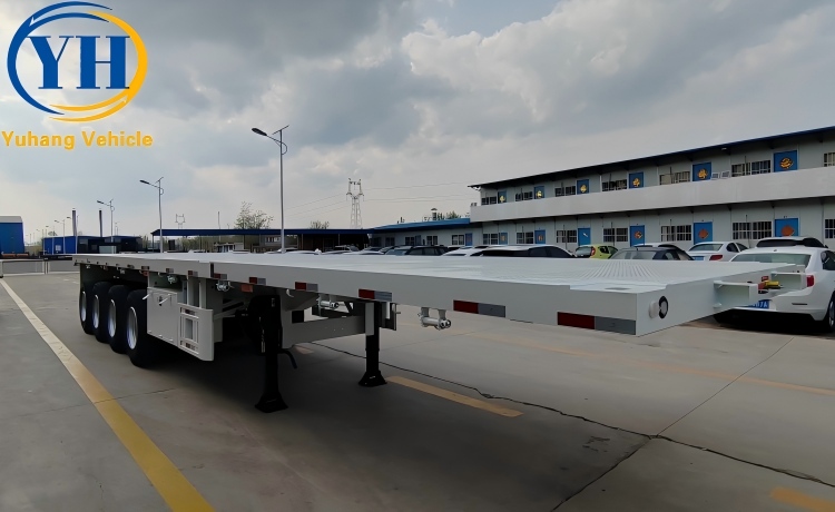 45Ft Flatbed Semi Trailer will be exported to Kenya-YUHANG VEHICLE 45Ft Flatbed Semi Trailer will be exported to Kenya-YUHANG VEHICLE