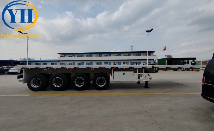 45Ft Flatbed Semi Trailer will be exported to Kenya-YUHANG VEHICLE 45Ft Flatbed Semi Trailer will be exported to Kenya-YUHANG VEHICLE