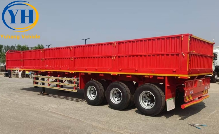Triple Axle 60 T Side Wall Trailer will be sent to Mexico-YUHANG VEHICLE Triple Axle 60 T Side Wall Trailer will be sent to Mexico-YUHANG VEHICLE